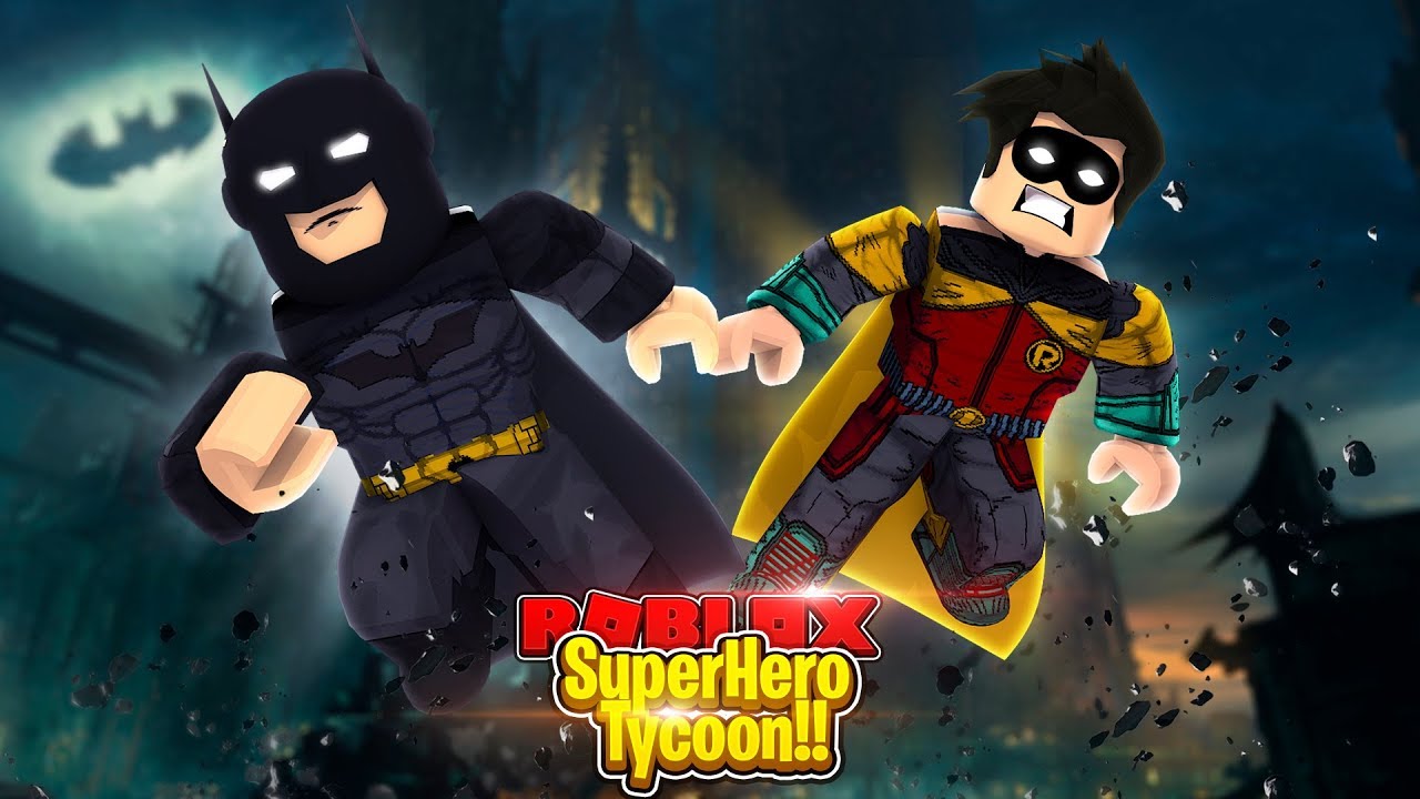 Roblox Batman Robin In 2 Player Superhero Tycoon - roblox super heroes two player tycoontiny super hero