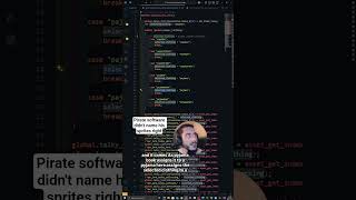 pirate software didn't name his sprites right and used magic strings #piratesoftware #gamedev