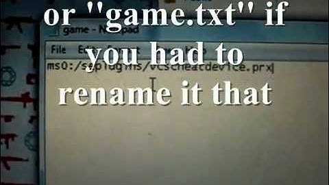 How to install GTA Vice City Stories Cheat Device