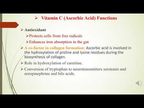 Water soluble Vitamins - Vitamin C