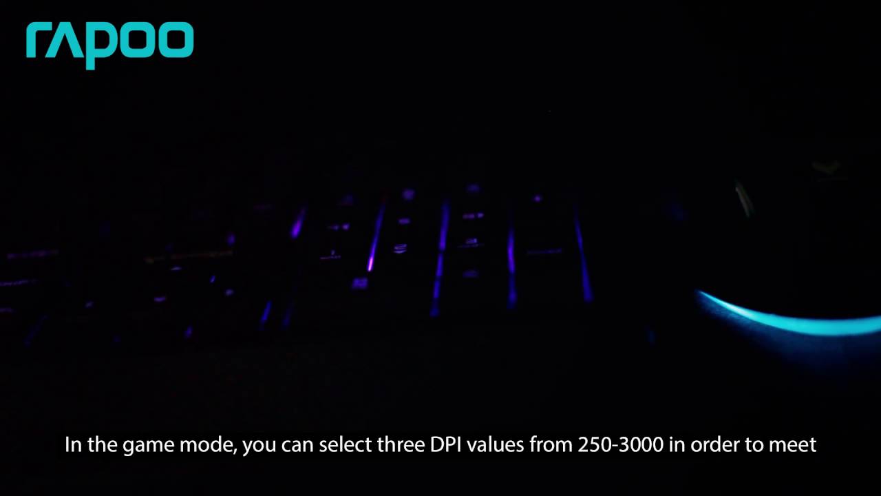 Rapoo V100 Backlit Gaming Keyboard & Mouse YouTube