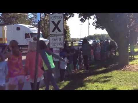 RCMP Musical Ride--Thank you and goodbye from Exeter Elementary School!