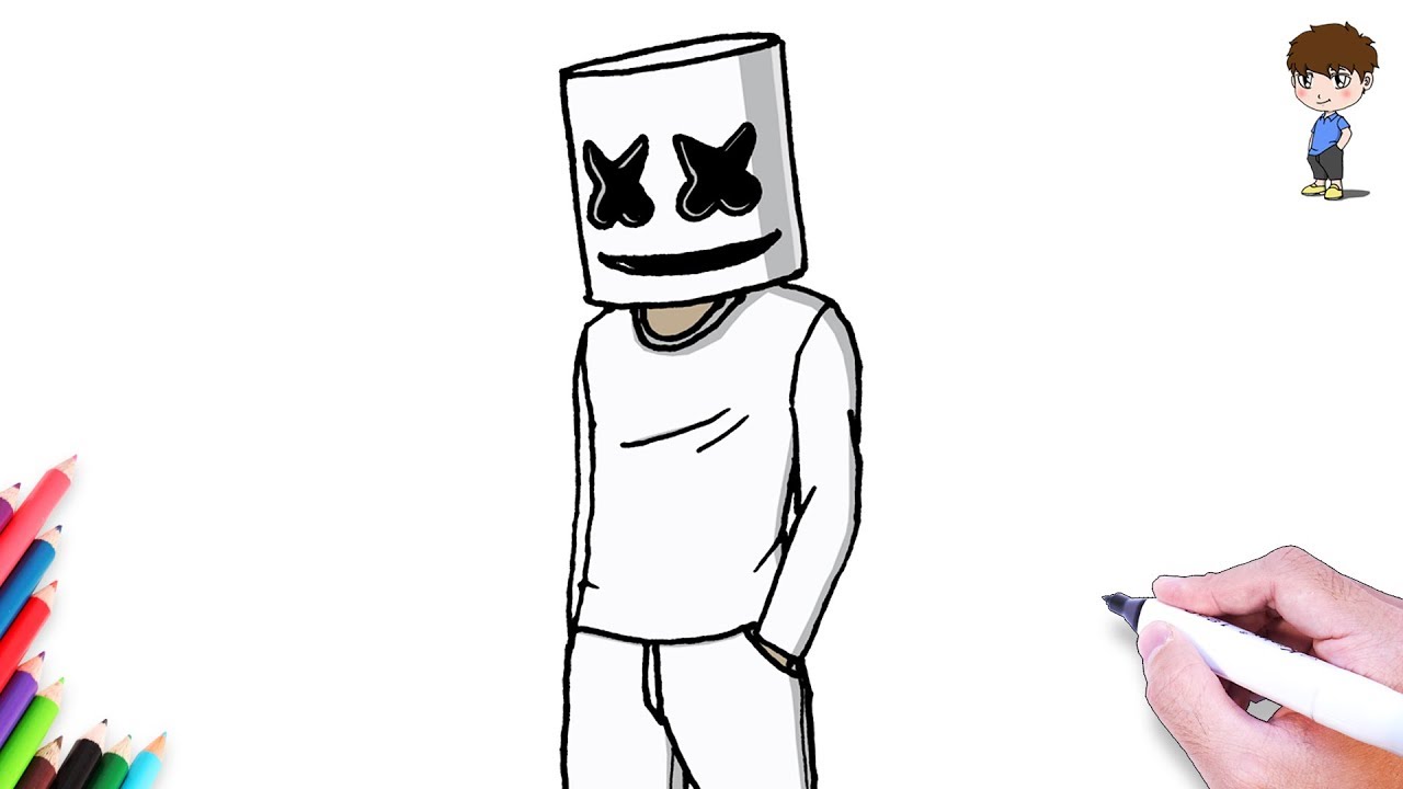 Download Lagu Como Desenhar O Marshmello Dj Passo A Passo Facil Desenho