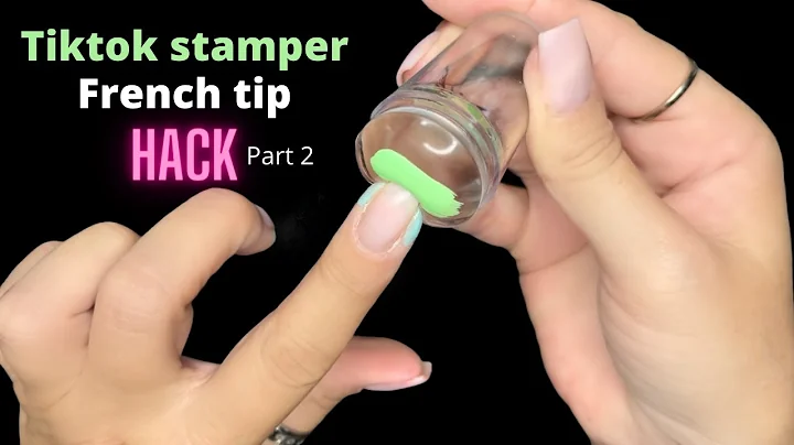 Trying the Tiktok viral French manicure STAMPER HA...