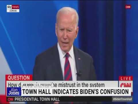 Joe Biden glitches out like Max Headroom.