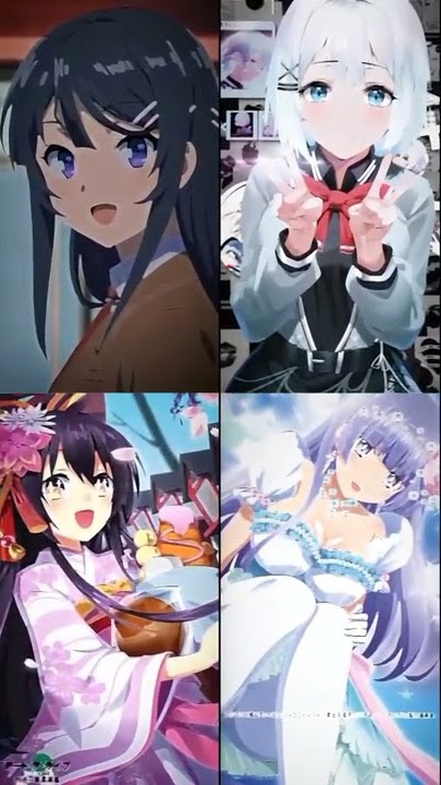 Anime girls edit 🛐🔥🥵✨ #shorts #anime #miku #sakurajimamai #siesta #tokha