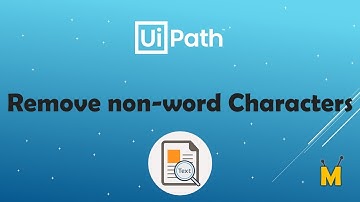 UiPath | Remove Non-Word Characters from String | Remove Special Characters from String | RegEx