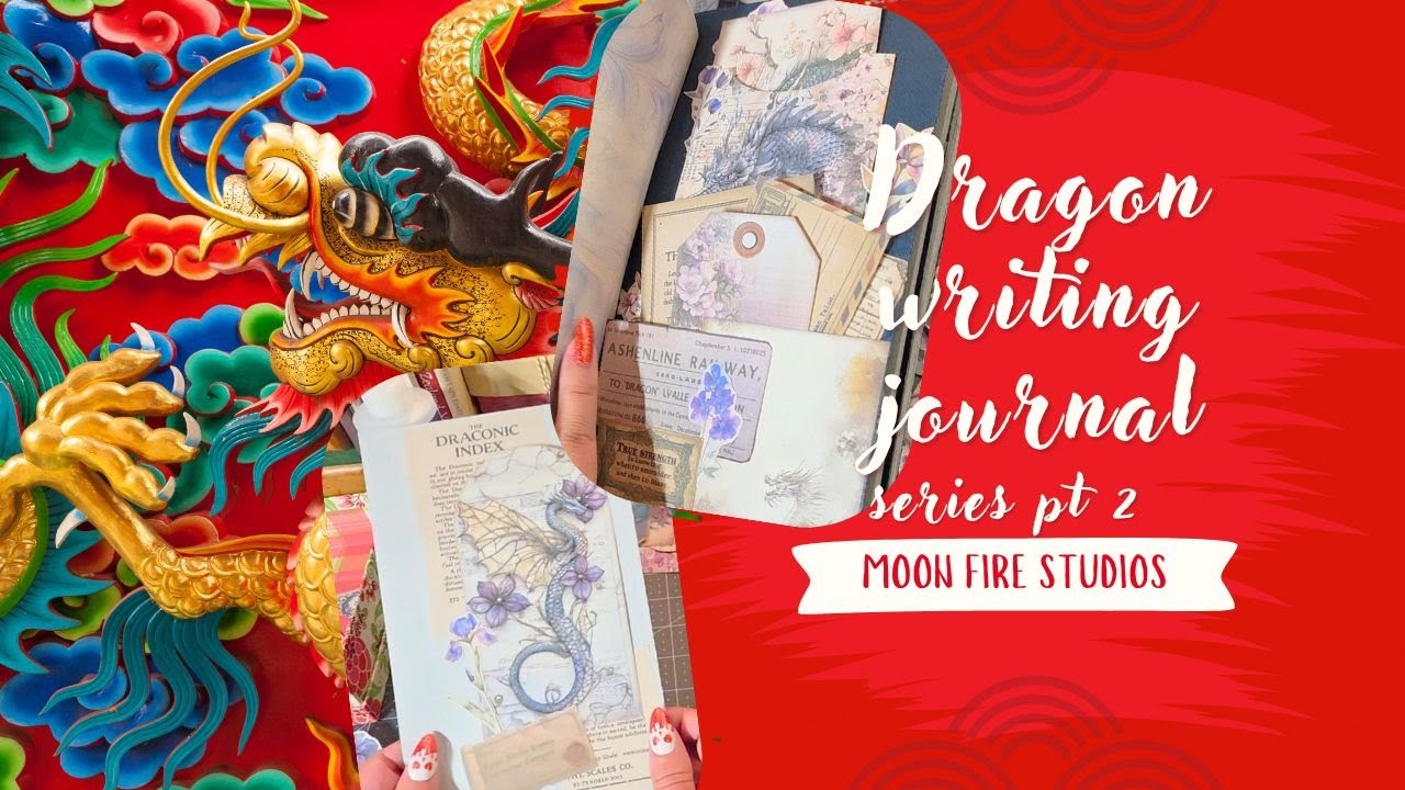 POCKET PAGES pt 2 of Asian Inspired Journal | Easy | Legendary Dragon
