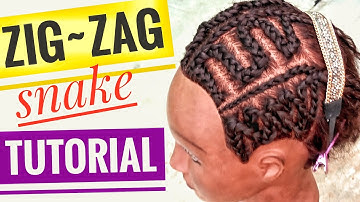 Zig Zag hair tutorial || Snake braid hair tutorial