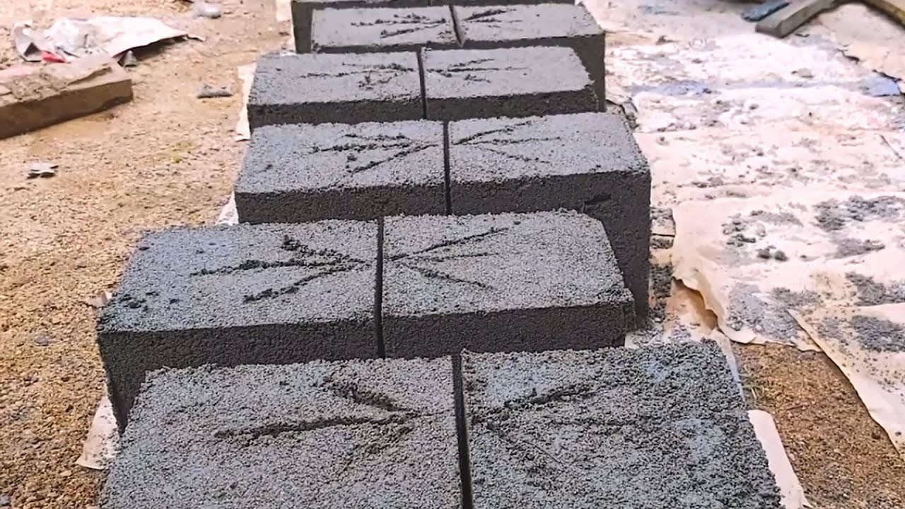 How To Make Cement Bricks At Home | In The Easiest Way At Home - YouTube