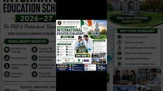 International education scholarships in Ireland 🇮🇪 2026-27