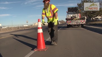 Northern Colorado Traffic Control - Cone Setting From Cone Cages