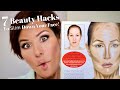 7 Beauty Hacks To Make Your Face Look Slimmer! | Dominique Sachse