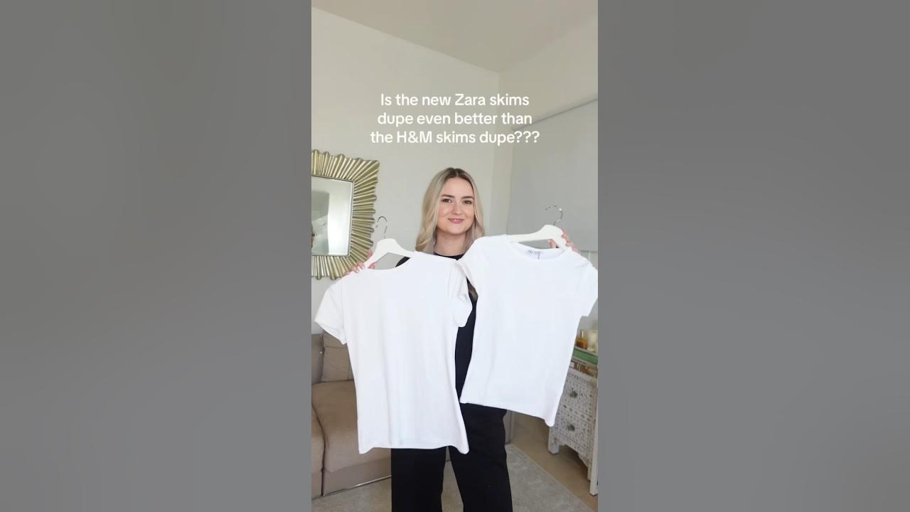 SKIMS DUPES! Zara vs H&M! #fashion #skimsdupe 