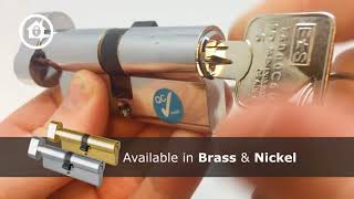 Thumb Turn Anti Drill Euro Cylinder Lock Demo