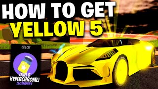 HOW TO GET A LEVEL 5 YELLOW HYPERCHROME EASILY IN ROBLOX JAILBREAK