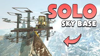 I Built A Hidden Sky Base SOLO In ARK