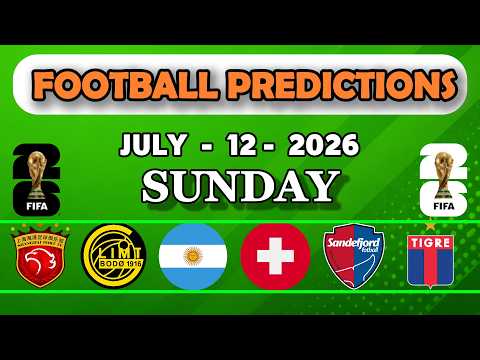 FOOTBALL PREDICTIONS TODAY |Sunday 12 |WORLD CUP TIPS |BTTS & Over/Under Tips |#footballpredictions