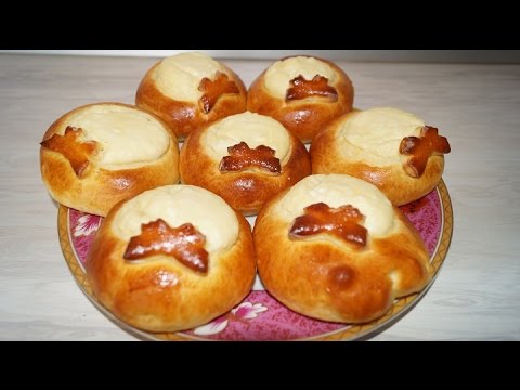 ватрушки с творогом из дрожжевого сдобного теста рецепт
