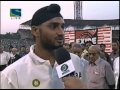 Harbhajan Singh's Speech - Man of the Series, Calcutta Test 2002 vs WI