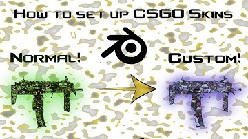 How to Apply ALL CSGO Skins in Blender & Creating Skin Variations!
