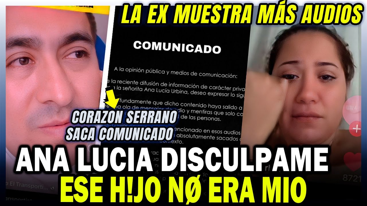 EDWIN GUERRERO de CORAZON SERRANO pide perdon a ANA LUCIA URBINA y DEMANDARA a su EX ALINA COLIBRI