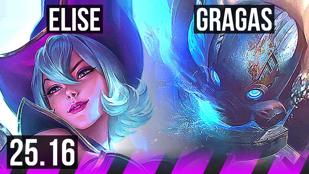ELISE & Kai'Sa vs GRAGAS & Aphelios (SUP) | KR Master | 25.16