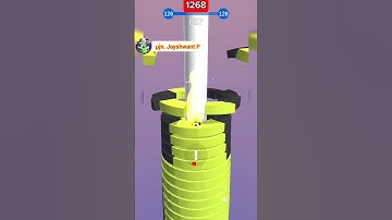 level 1268 happy stack ball game 🎯 #totalgaming #gaming #gameplay #ballgame #stackable #shorts