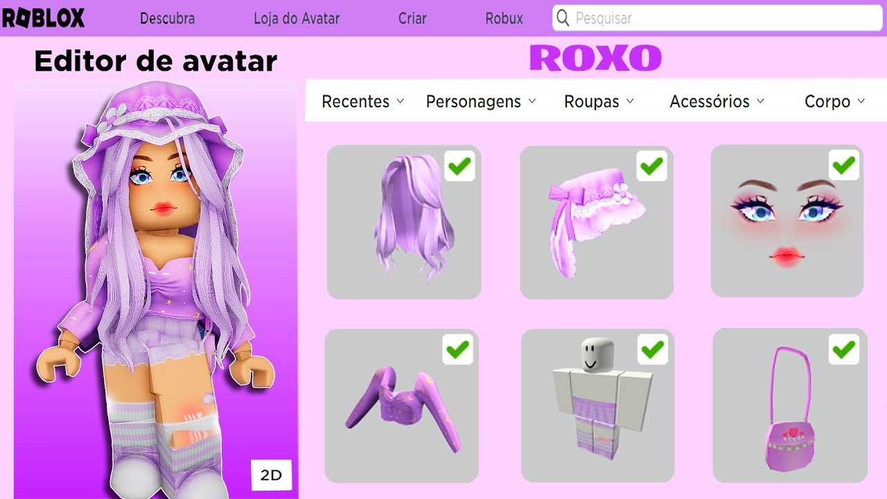 Roblox: Como ter cabelo roxo?