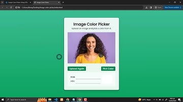 Image Color Picker Using HTML, CSS and JavaScript with Source Code