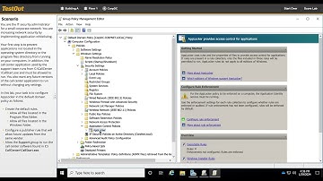 10.4.10 Implement Application Whitelisting with AppLocker : TestOut