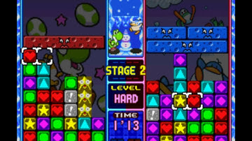 Tetris Attack - 1P Vs. Mode Stages 1-4
