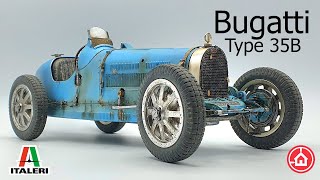 Italeri 1/12 Bugatti Type 35B - Model car kit build.