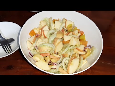 Video: Pipino At Apple Salad Sa Honey Marinade