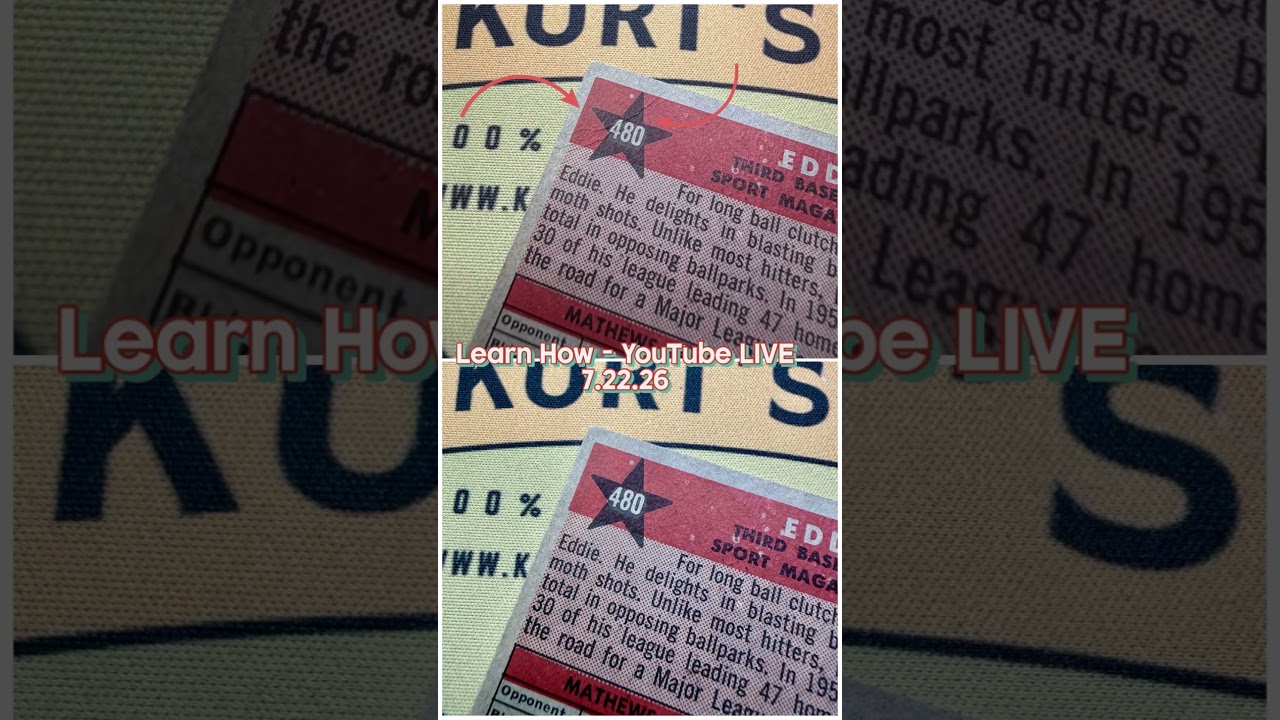 Easy Crease Fix - Vintage Card Care #kurtscardcare