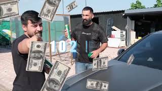 Mami emen Sefa kındırın arabasını köpükle kapliyor