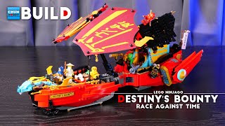 LEGO Speed Build! NINJAGO 71797 Destiny's Bounty - Race Against Time | Beat Build | ASMR