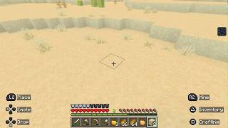 First time playing minecraft on controller