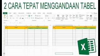 2 CARA TEPAT MENGGANDAKAN ( COPY ) TABLE | Macro dan Paste Keep Source Column Widths