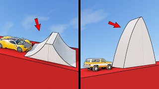 Vehicles vs. Different Ramp Types in BeamNG.drive