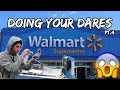 DOING YOUR DARES IN WALMART 4! (AIRHORN INTERCOM, GALLON SMASHING)