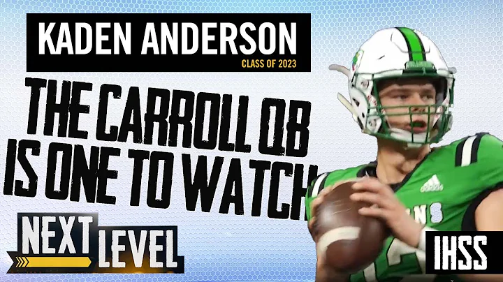 Next Level - Southlake Carroll Quarterback Kaden Anderson, one to watch!