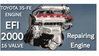 Toyota 3S-FE Engine Repairing#rings #piston #pisces #toyota