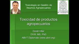 Toxicidad de productos agropecuarios: Insecticidas by VetMedAcademy 69 views 1 year ago 37 minutes