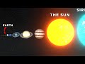 Universe size comparison  planet size comparison  stars size comparison