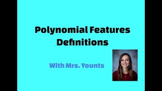Polynomial Features - Definitions
