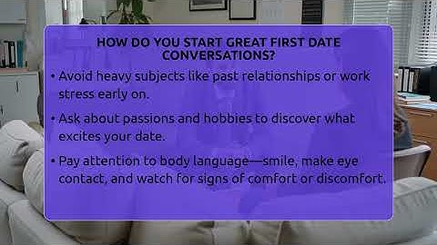 How Do You Start Great First Date Conversations? - The Love Workshop