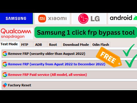 Samsung frp bypass free tool one click frp unlock 2023