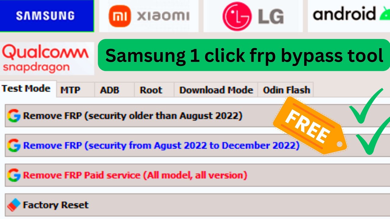 Samsung Frp Tool 2022 Samsung Frp Bypass Tool 