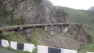 Провал моста в Дарьяльском ущелье!